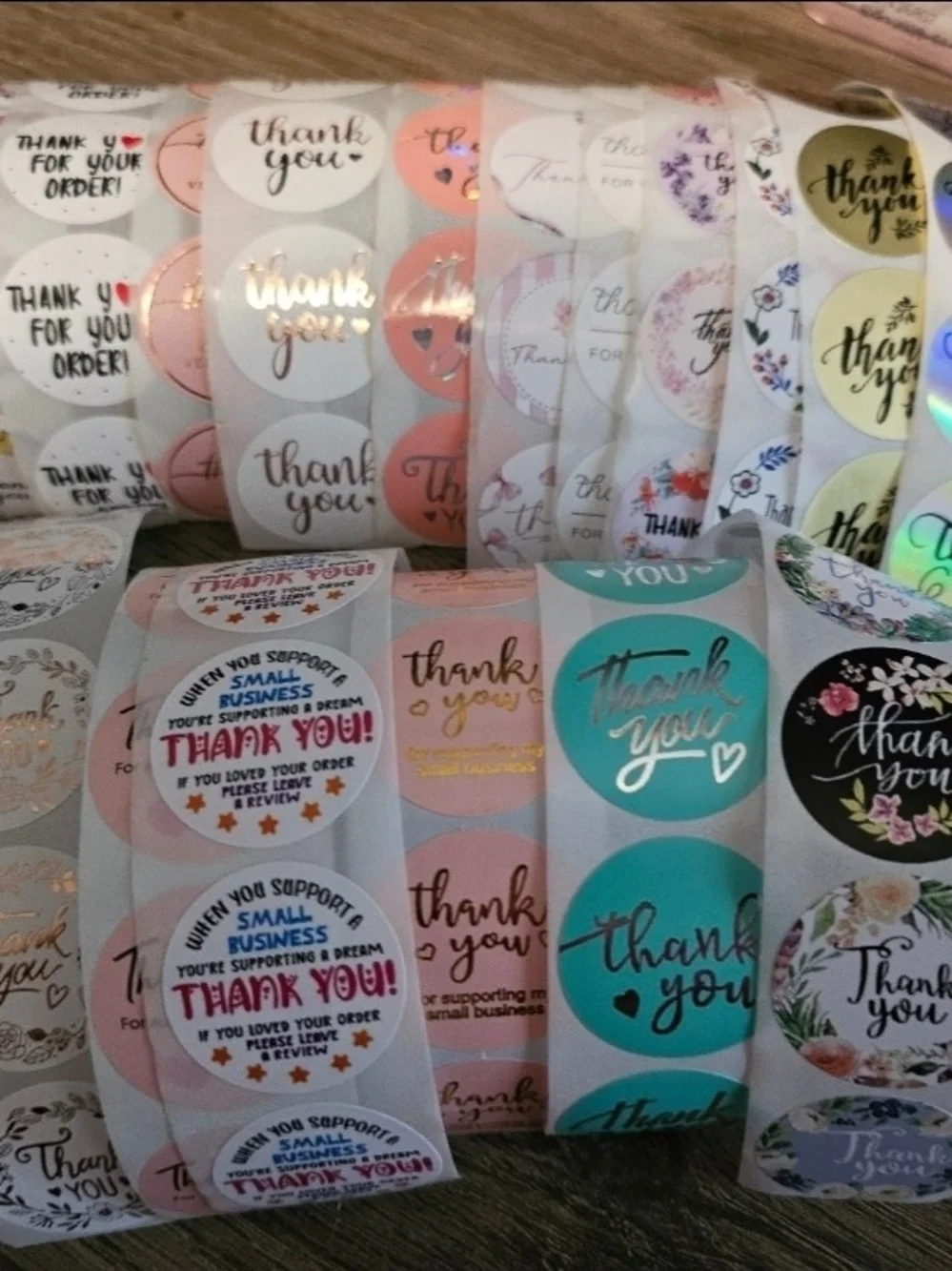 Thank You Sticker Assortment - Mystery (100) 1x1